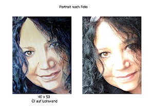 Portrait nach Foto (Verkauft/Sold)